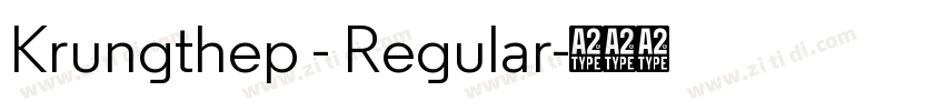 Krungthep - Regular字体转换